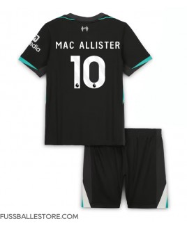 Günstige Liverpool Alexis Mac Allister #10 Auswärts Trikotsatzt Kinder 2024-25 Kurzarm (+ Kurze Hosen)